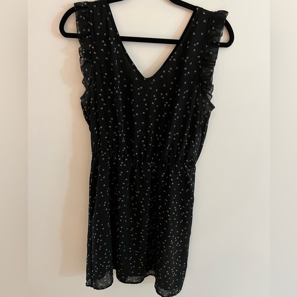 RW&CO dress, black with small flowers - Picture 1 of 5